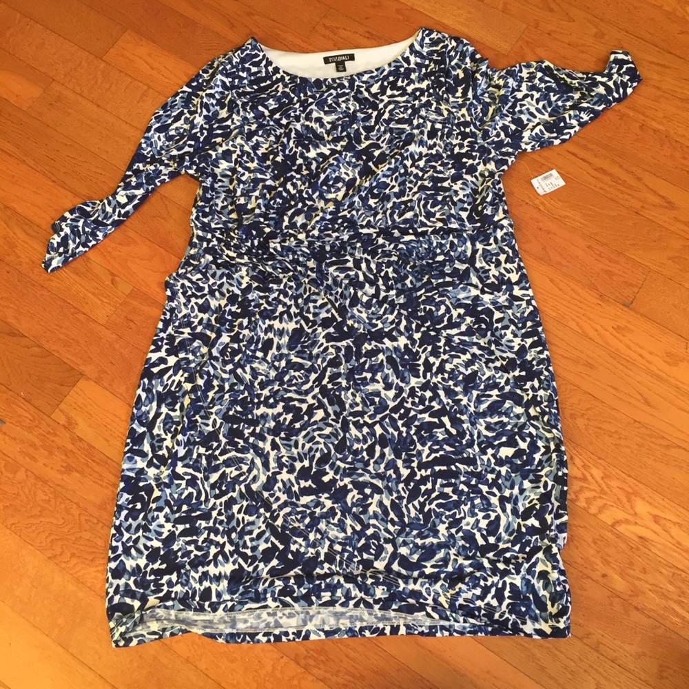 2x dress barn blue dress